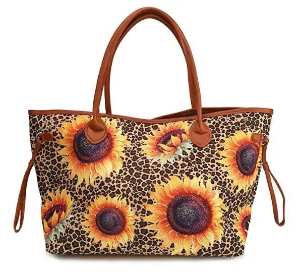 leopard serape tote