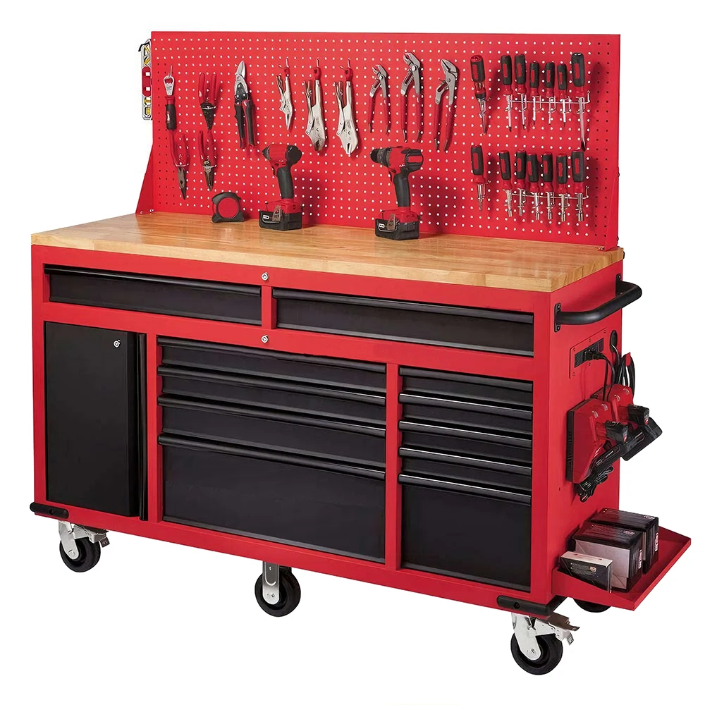 Mobile Drawer Cabinet Tool Trolley Auto Repair Tool Chest Heavy-Duty Rolling Tool Cart Workshop