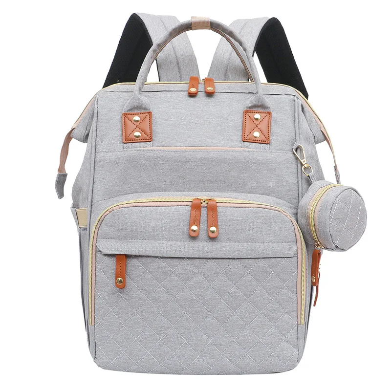 Simple leisure baby diaper mummy bag multifunctional custom waterproof travel mom backpack travel baby luggage bag