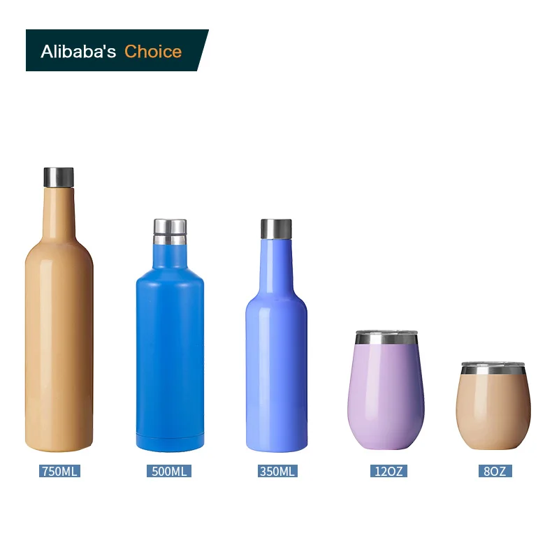Wine bottle and tumbler