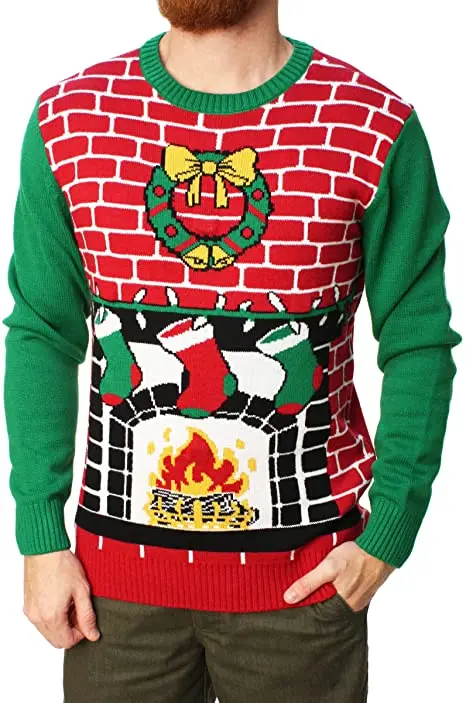 mens light up xmas sweater