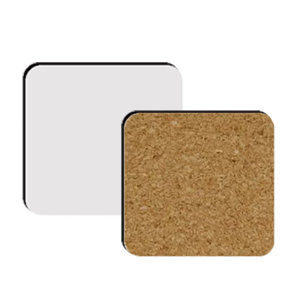 Sublimation Coasters Blank With Cork Back Mdf Wholesale Custom Printed