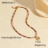 Red bead pendant necklace