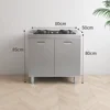 Fornello a doppia porta da 80 cm con ritaglio sinistro/destro-304