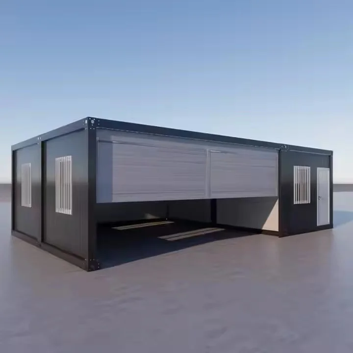 20 40 Foot Detachable Prefabricated Office Container Homes Movable Prefab Container Flat Pack House with Garage