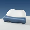 Nylon y Spandex-Azul+Blanco