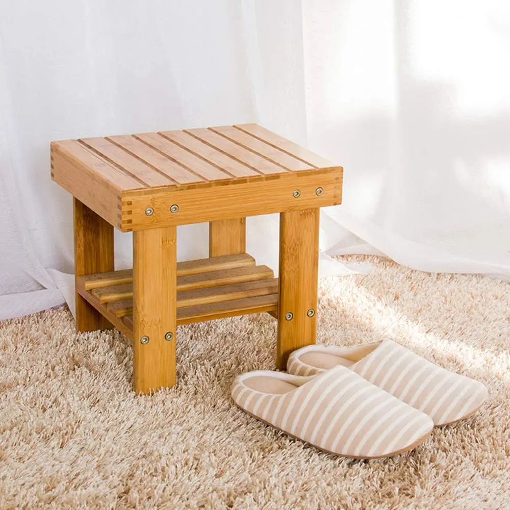 Бамбуковый стул для ребенка, прочный, легкий и нескользящий, подходит для дома, ванной комнаты, кровати | Родительская школа