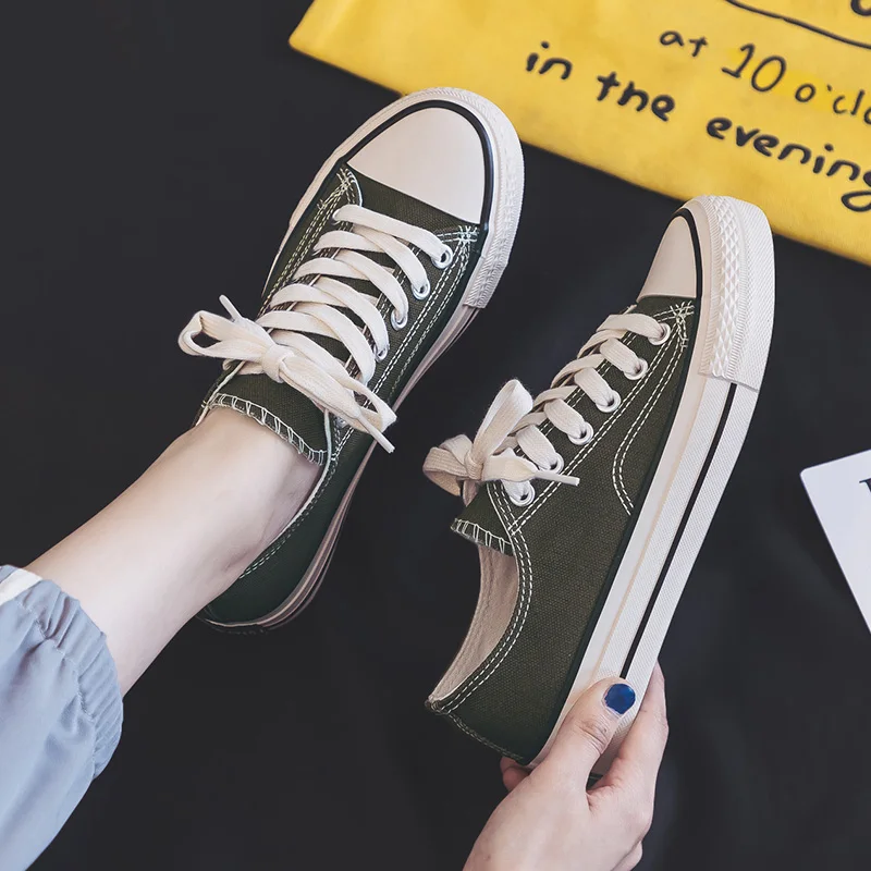 Оптовая продажа; Женские повседневные парусиновые кроссовки с дышащей подошвой