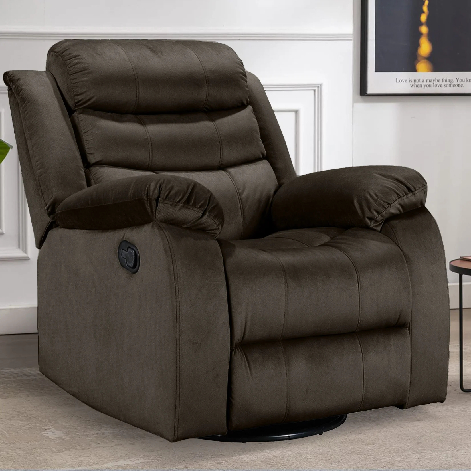 Best Sell Fabric Manual Single Recliner Sofa for Luxury Home Cinema