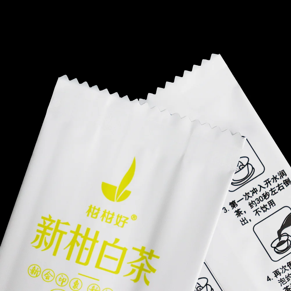 Manufacturer Custom Printed Cookie Fin Lap Sealed Side Gusseted 1 Gram Mylar Plastic Pillow Zigzag Serrated Tear Bag Pouch