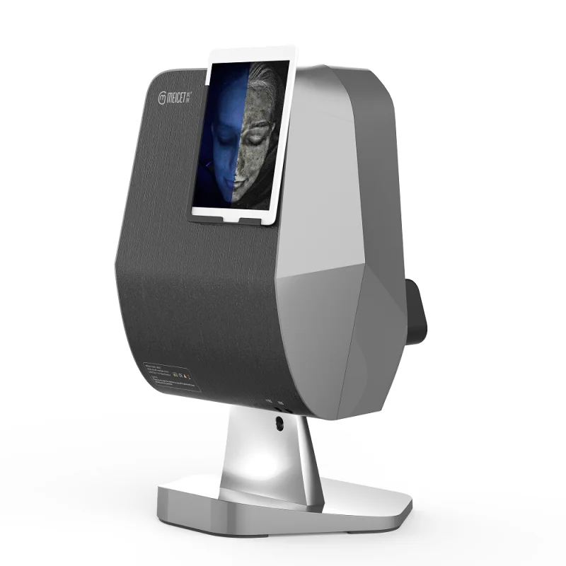 For Meicet MC88 Hot Sell 3D Magic Mirror Facial Skin Analysis Machine Five Light Spectrum Analyzer EU Plug App Face Device Camer