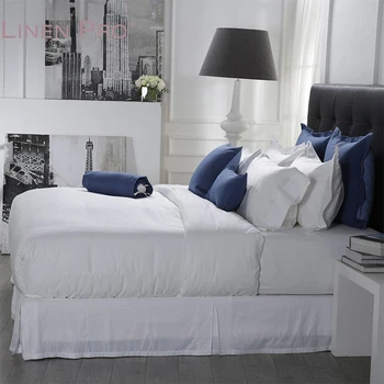 Luxury Bedding Set 400Tc Twin Queen King Size Bed Linen 100% Cotton Hotel Fitted Bed Sheet