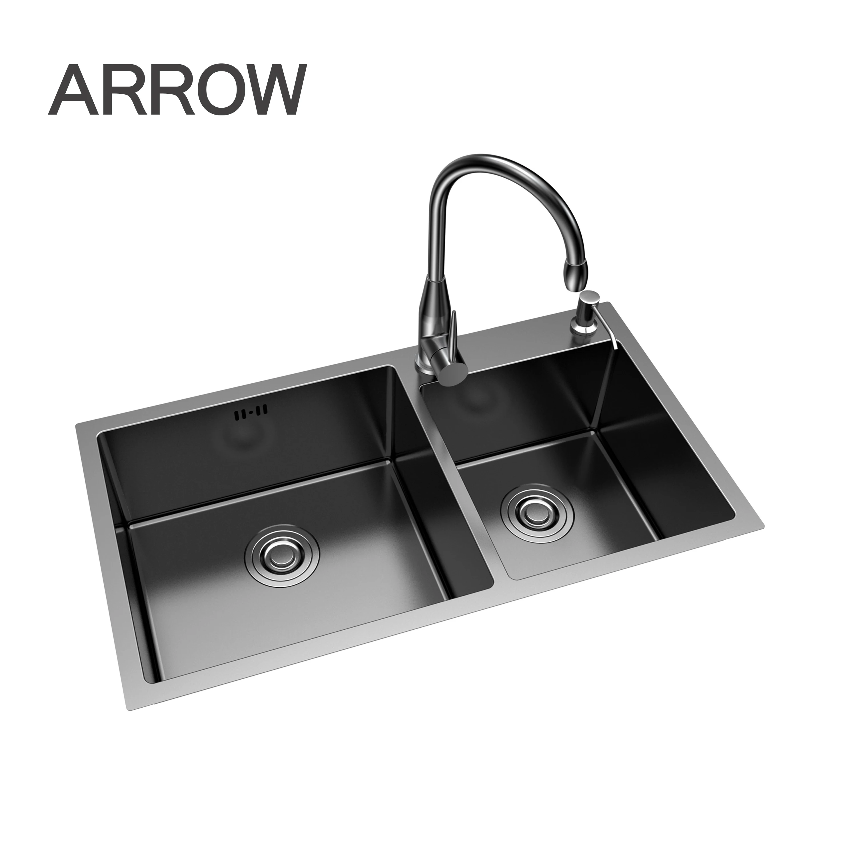 Arrow Hot Sale Sus304 Titanium Black Stainless Steel Sink Buy