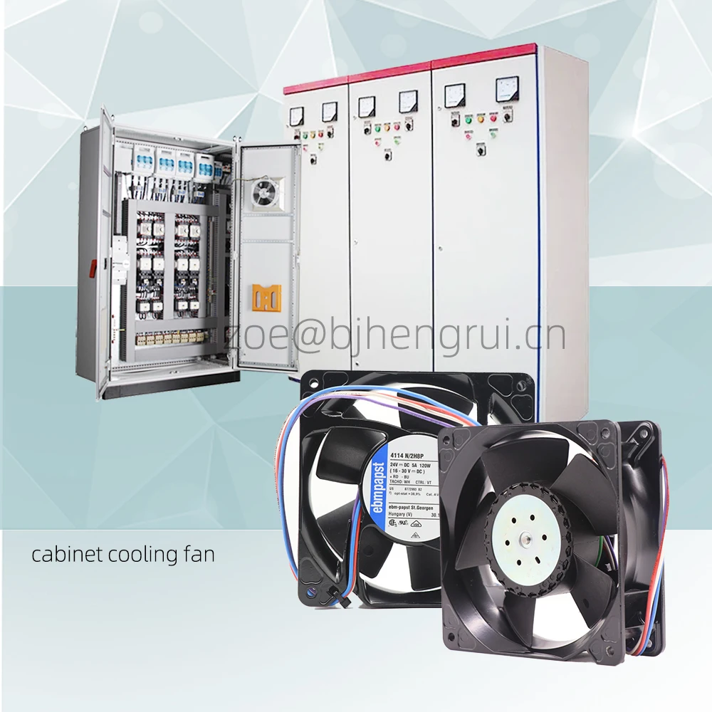 Ebmpapst 4114N/2H8P Cooling Fan - 570m3/h Air Flow, 24V DC