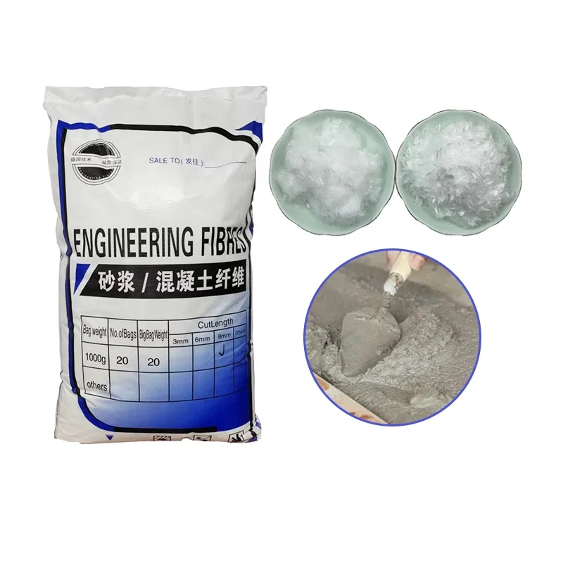 Polypropylene Fiber Short Plastic PP Fiber Concrete Mortar Anti-Cracking Additives Highway Bridge Spinning Filling Material Use