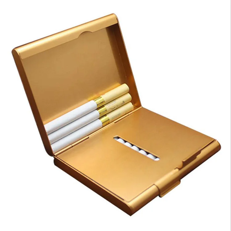 high quality cigarette case High Quality Promotion Gifts Tobacco Box 20pcs Capacity Metal Aluminium  Alloy Cigarette case
