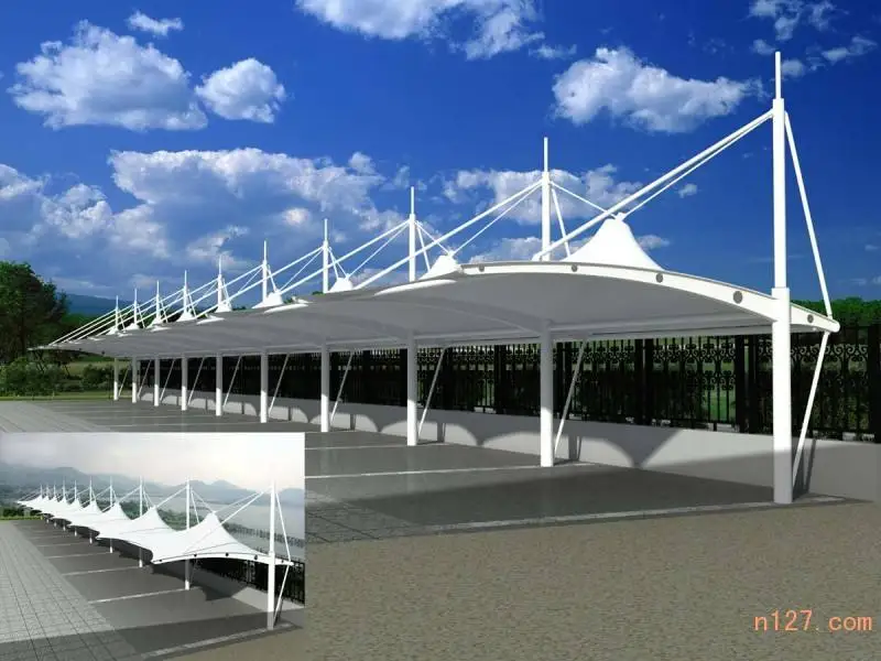 Высокопрочная ПВХ мембранная структура г/кв. М усиленная виниловая ткань для архитектуры