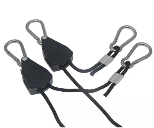 Orientrise Grow Tent Accessories Adjustable Hydroponics Product LED Grow Light Hanger Rope Ratchet Hanger Camping Tent Accessory