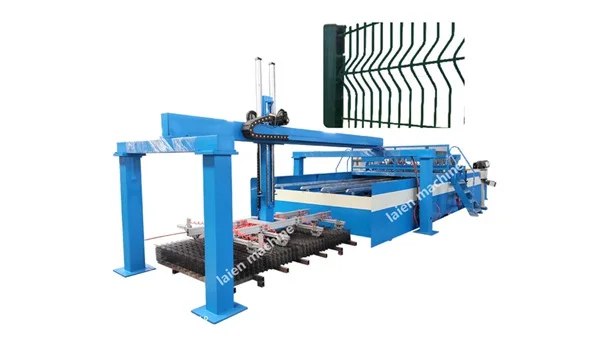 Hebei Sade Factory's Automatic 3D Reinforced Fence Mesh Welding Machine Featuring Core Motor & Gear Components PLC Integration