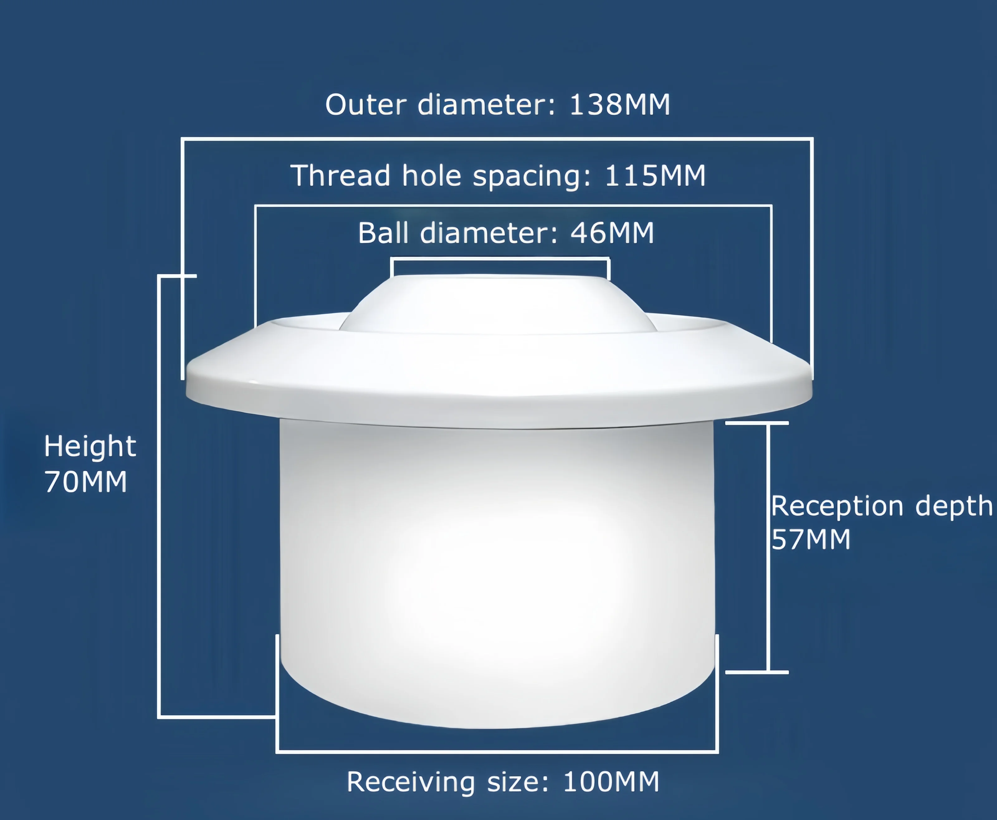 Modern Adjustable ABS Spherical Air Outlet