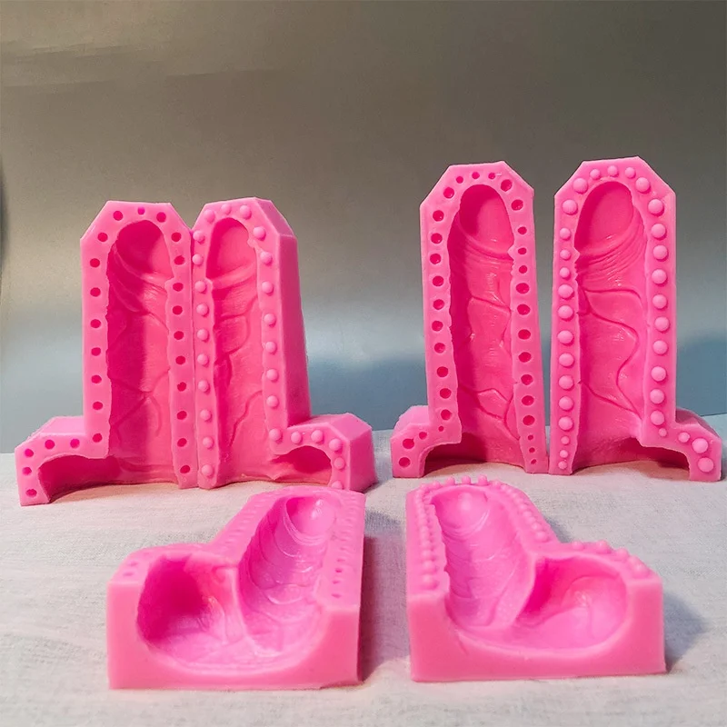 Silikonharzformen Bonbon Mousse Schokolade Fondant Seife Kuchen Eiswrfel  Dildo Kerzenform fr Geburtstagsparty DM428 DIY Penis