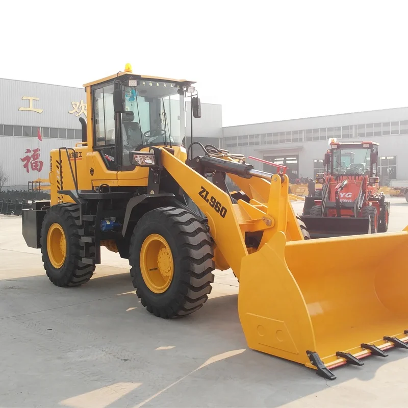 Engineering Construction Machine 3 Ton Bucket Wheel Loader Zl960 Mini Wheel Loader