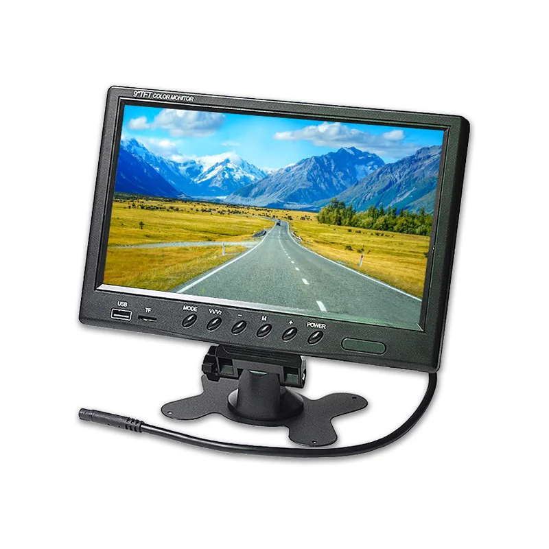 9 Inch Mp5 Car Display Monitor Hd Car Monitor With Two Av Inputs Rear