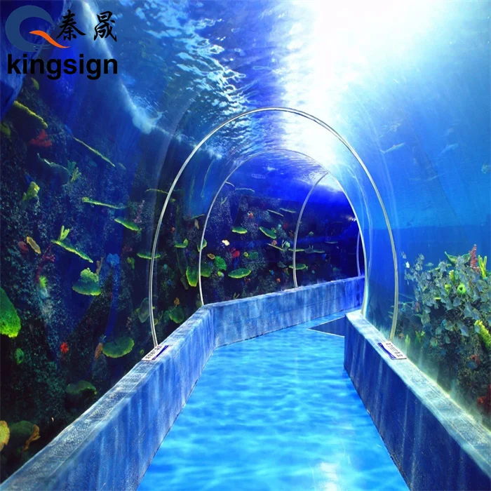 Kingsign Customized Size Acrylic Sheet for Aquarium Ocean Tunnel