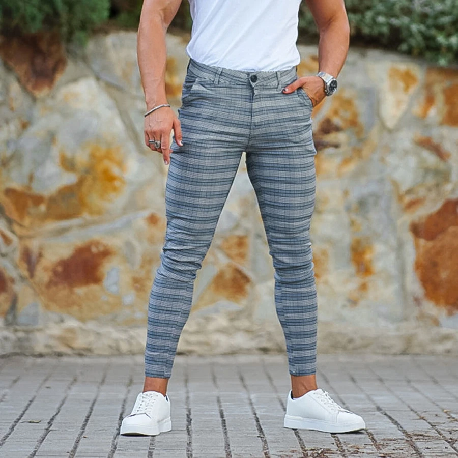 Custom Straight Suit Pants Business Men's Suit Pants Slim Plus Size