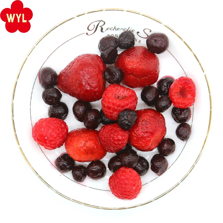 IQF Mixed Berry Raspberry /strawberry /blackberry /blueberry Whole Iqf Mix Berry Frozen Fruits  Frozen Whole Berries