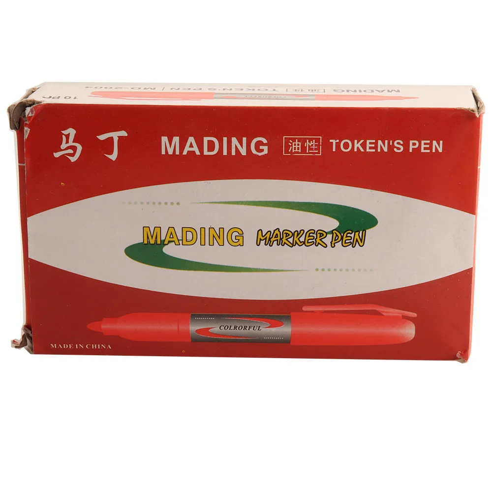 10 шт Красочные гарантия качества Перманентный водонепроницаемый Маркер Набор ручек