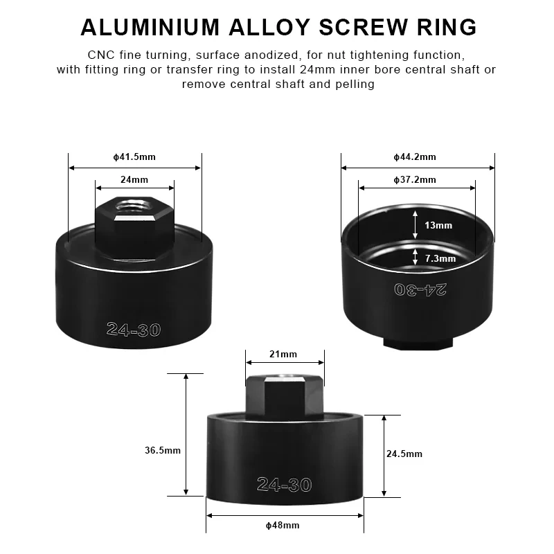 Riderace Bicycle Axle  Press-In Shaft Static Install Disassembly Tools Bike Bottom Bracket Bearing Remove Tool Repair Kits