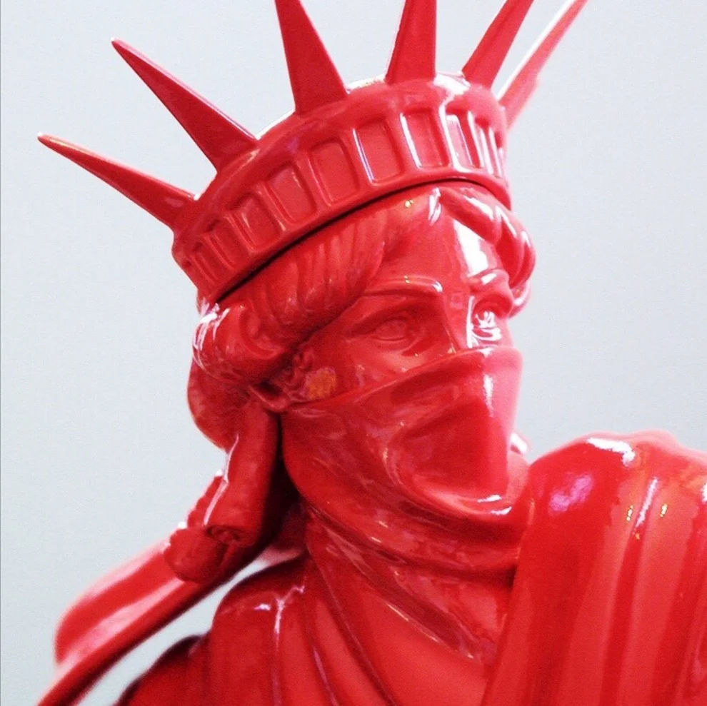 ポップアートギフト樹脂製自由の女神モデルデスクトップ彫刻装飾品