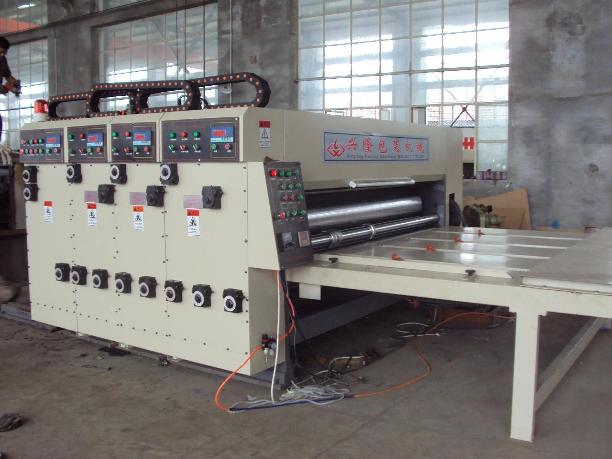 Factory Sale Semi Automatic Flexo Printing Machine Carton Box Chain ...