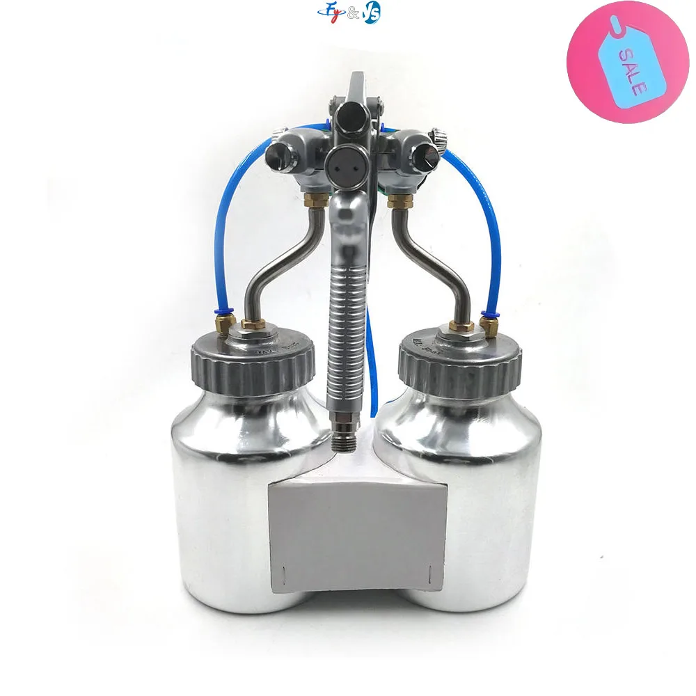 thumbnail image 2 of Paasche LMS-2-14B Dual Head Spray Gun For Silvering/Chroming – Made In USA W/ Bottles 2 of 5