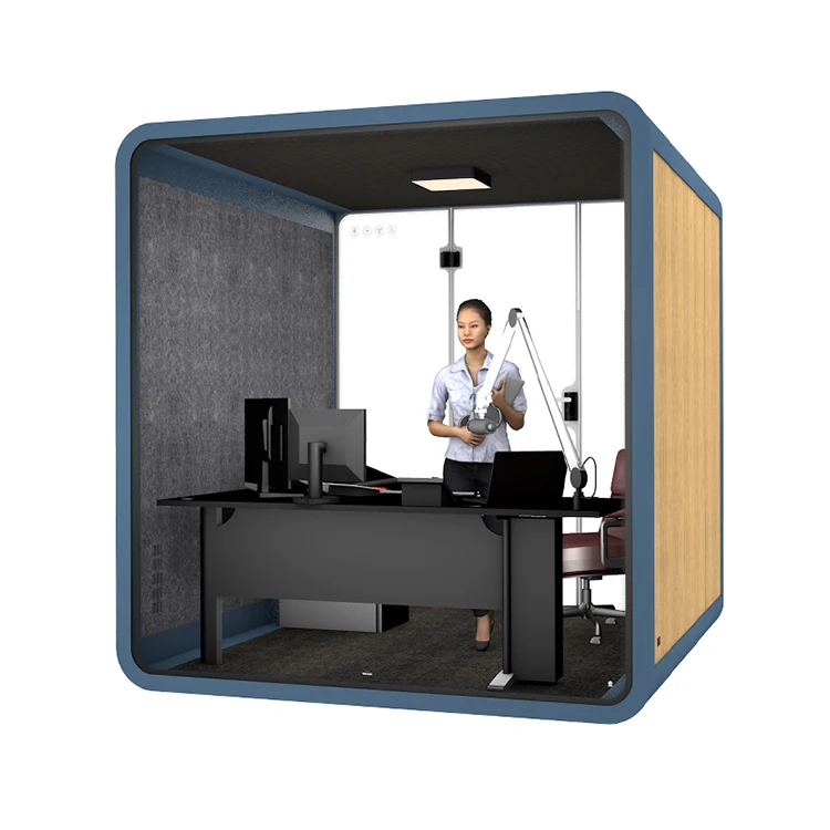 Factory Acoustic Movable Silence Booth Soundproof Booth for Office