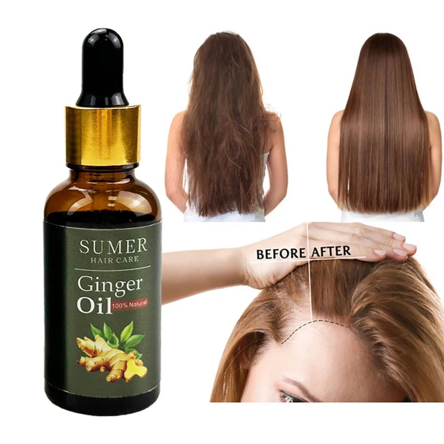 Free Sample Natural Regrowth Hair Oil Wild Hair Loss Care Product For Man Women Ginger Organic 7659