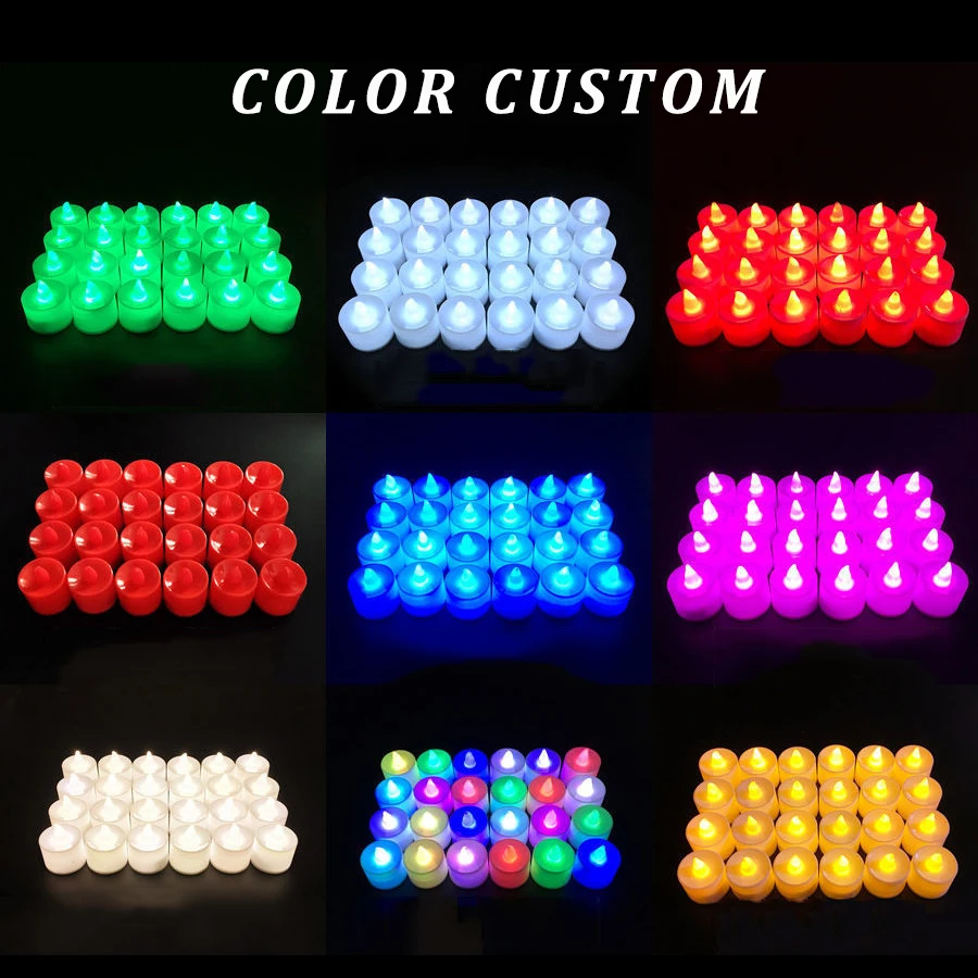 Candle Lights Flameless 3d Real Flame Flickering Wholesale Led Tea