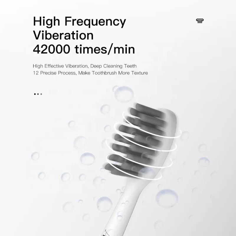 Low MOQ Tuya App Control Bluetooth Portable Rechargeable Travel Adult IPX7 Waterproof Smart Sonic Electric Toothbrush