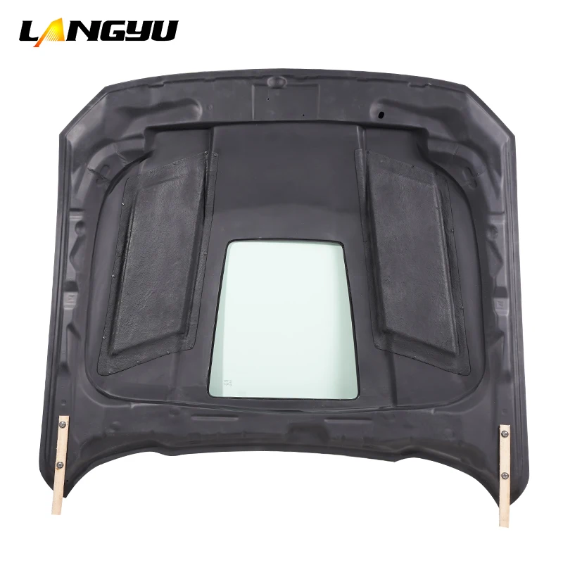 Langyu Vehicle Modification Parts Bonnet Carbon Fiber Car Engine Cover for Ford Mustang Refit GTSS 18-21 Engine Hoods