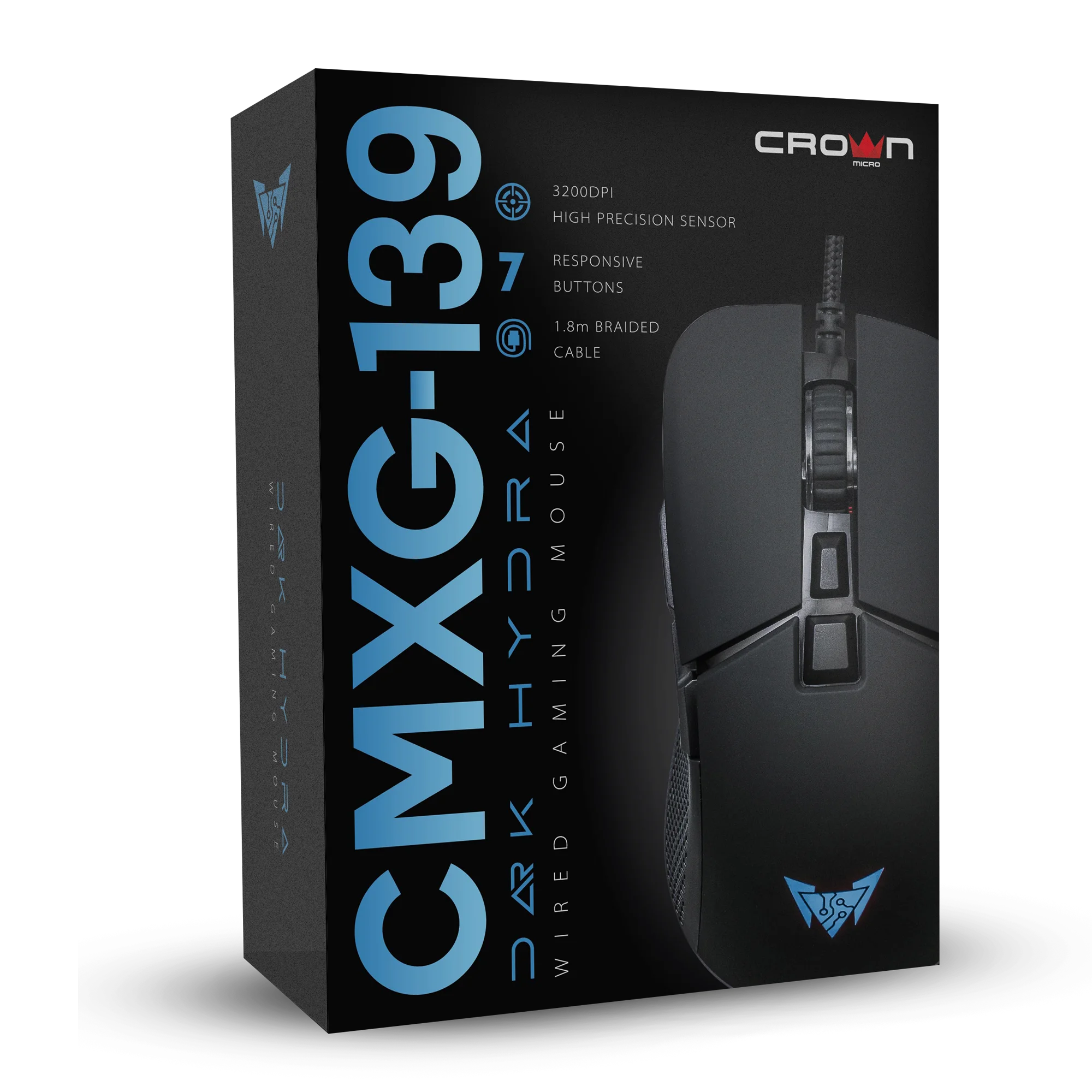 crown wired gaming mouse