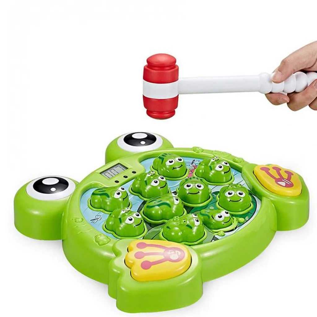 Boys Fun Learning Early Developmental Toy for Kids Girls Liberty Imports Whack A Frog Interactive Pounding & Hammering Game with 2 Hammers 