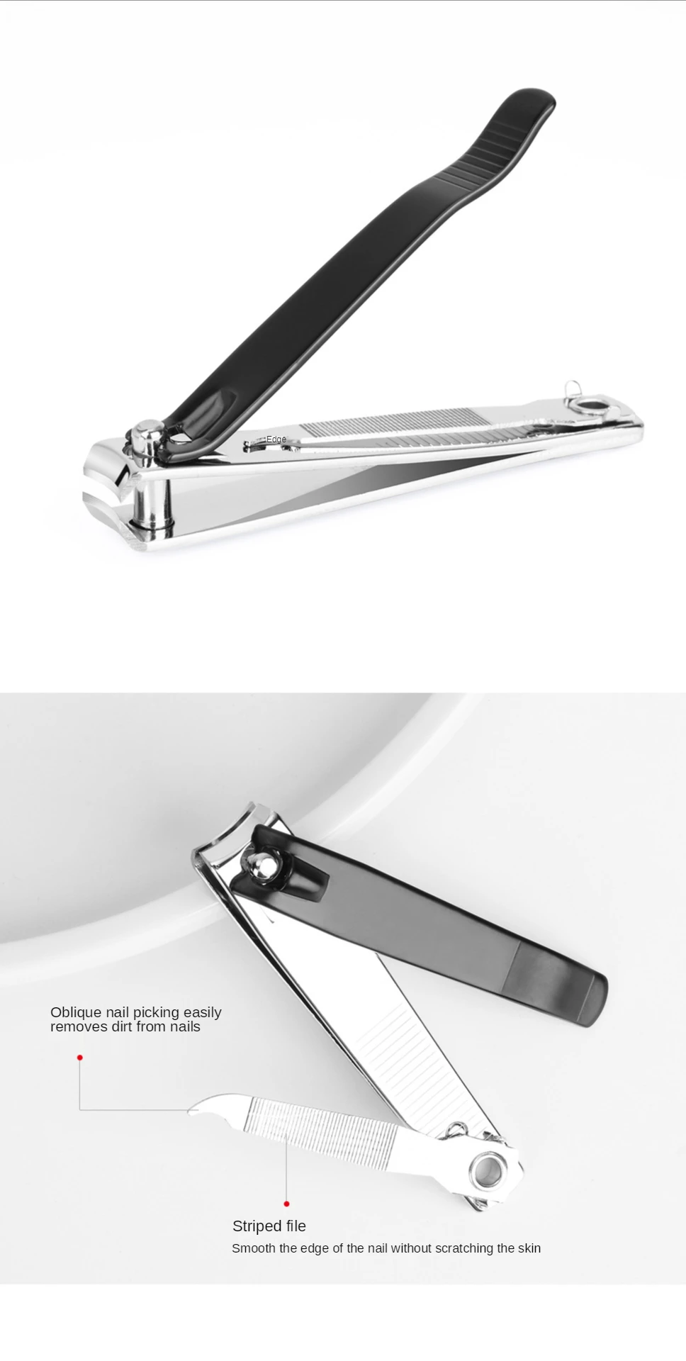 product factory price wholesale stainless steel nail clippers manicure tool nail cutter-4