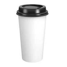 Take Out Single Wall Drink Cup White Coffee Disposable Coffee Paper Cups With Lids