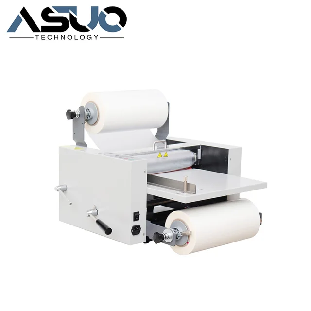 3800 ) Desktop A3 A4 Desktop Manual Feeding Laminate Machine Hot Roll Laminator Single And Double Side Paper Laminating Mmachine