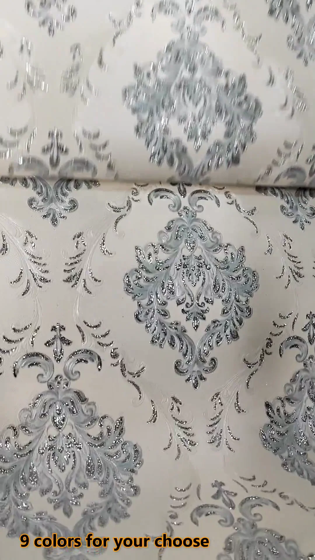 Luxury Damask Wallpaper Silver Glitter Wallpapers Glitter Wallpaper