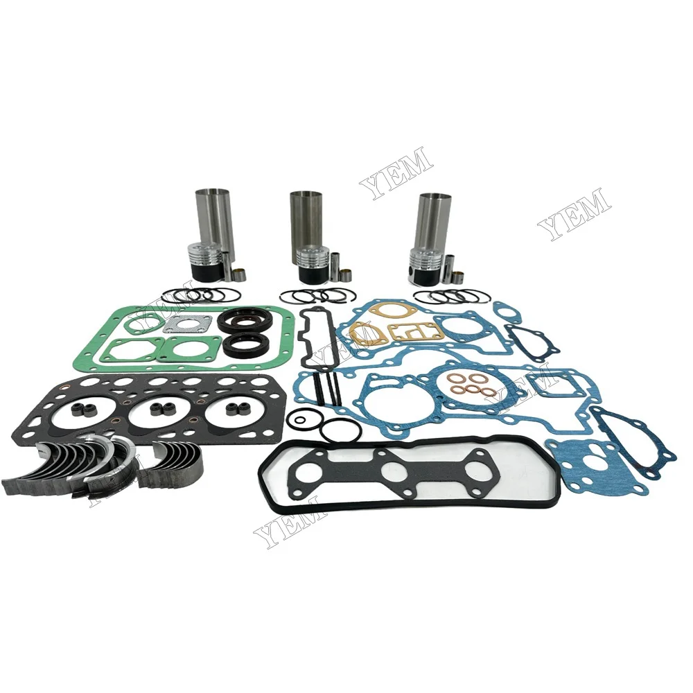 For Mitsubishi K3B Overhaul Kit With Bearing Set Heavy Equipment Engine Parts 6