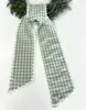 Petit plaid vert à bord blanc