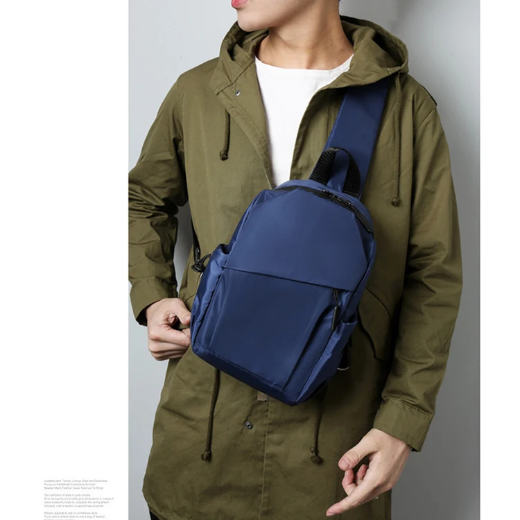 Men's chest bag 2021 new large capacity water backpack trend casual couple travel shoulder bag can be customized logo