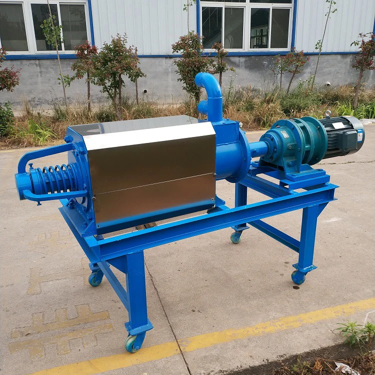 Automatic Cow Dung Drying Machine Chicken Horse Poultry Manure Dewatering Machine